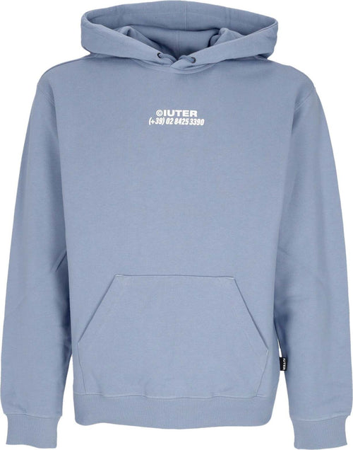 IUTER-Felpa-Leggera-Cappuccio-Uomo-Horses-Hoodie-Country-Blue-da-uomo