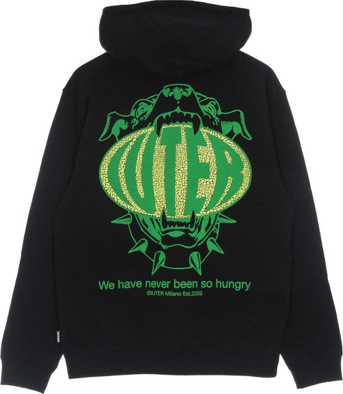 IUTER-Felpa-Leggera-Cappuccio-Uomo-Hungry-Hoodie-Black-da-uomo