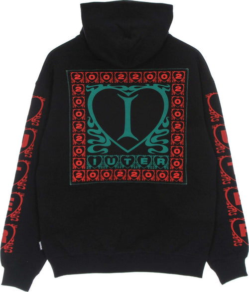 IUTER-Felpa-Leggera-Cappuccio-Uomo-Lovely-Hoodie-Black-da-uomo