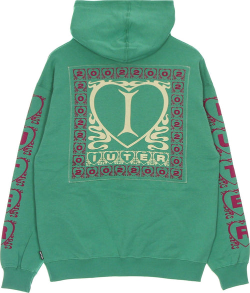 IUTER-Felpa-Leggera-Cappuccio-Uomo-Lovely-Hoodie-Emerald-da-uomo
