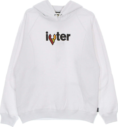 IUTER-Felpa-Leggera-Cappuccio-Uomo-Pocket-Hoodie-X-Cinelli-White-da-uomo