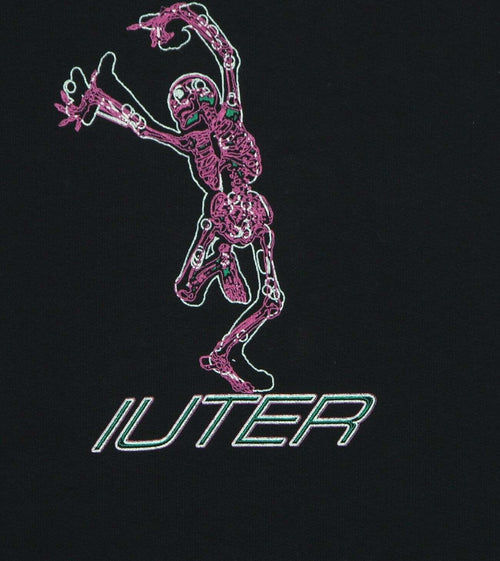 IUTER-Felpa-Leggera-Cappuccio-Uomo-Skeleton-Hoodie-Black-da-uomo