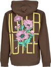 IUTER-Felpa-Leggera-Cappuccio-Uomo-Spine-Skulls-Hoodie-Brown-da-uomo