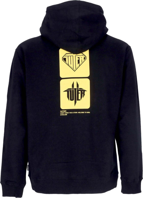 IUTER-Felpa-Leggera-Cappuccio-Uomo-Tab-Hoodie-Black-da-uomo