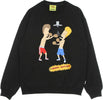 IUTER-Felpa-Leggera-Girocollo-Uomo-B&amp;-B-Knockout-Crewneck-Black-da-uomo