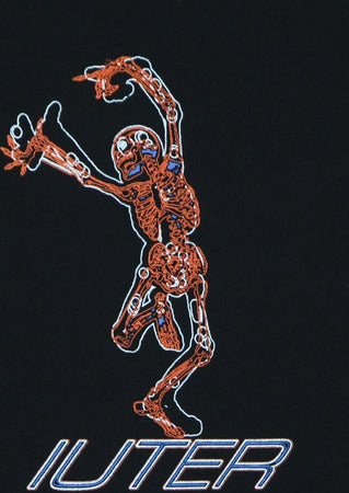 IUTER-Felpa-Leggera-Girocollo-Uomo-Skeleton-Crewneck-Black-da-uomo