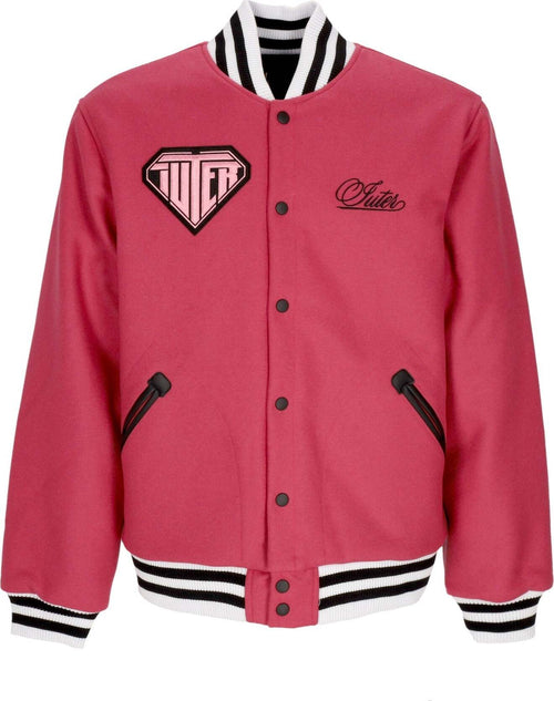 IUTER-Giubbotto-College-Uomo-Family-Varsity-Pink-da-uomo