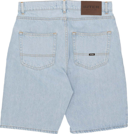 IUTER-Jeans-Corto-Uomo-Regular-Denim-Shorts-Light-Blue-da-uomo