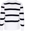 IUTER-Maglione-Leggero-Uomo-Stripes-L/s-Jumper-White-da-uomo