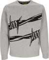 IUTER-Maglione-Uomo-Barbwire-Jumper-Light-Grey-da-uomo