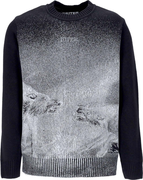 IUTER-Maglione-Uomo-Wrangle-Jumper-Crewneck-Black-da-uomo