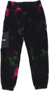 IUTER-Orsetto-Uomo-Tie-Dye-Fur-Pant-Black-da-uomo