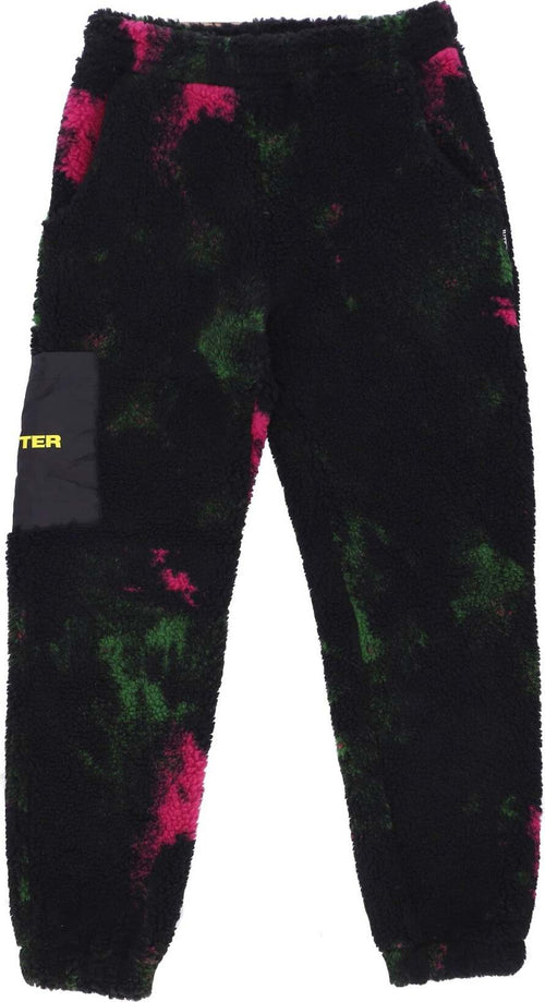 IUTER-Orsetto-Uomo-Tie-Dye-Fur-Pant-Black-da-uomo