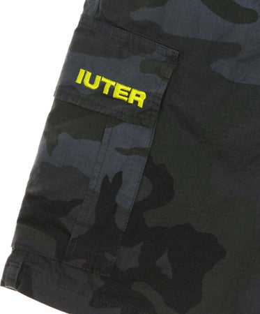 IUTER-Pantalone-Corto-Uomo-Jogger-Cargo-Camo-Shorts-Black-da-uomo