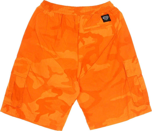 IUTER-Pantalone-Corto-Uomo-Jogger-Cargo-Camo-Shorts-Orange-da-uomo