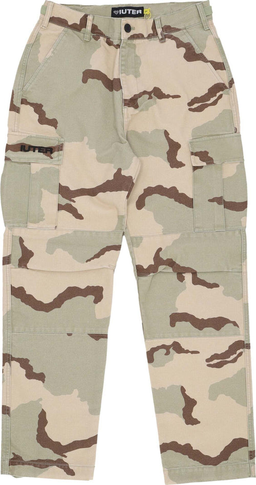 IUTER-Pantalone-Lungo-Uomo-Cargo-Canvas-Desert-da-uomo