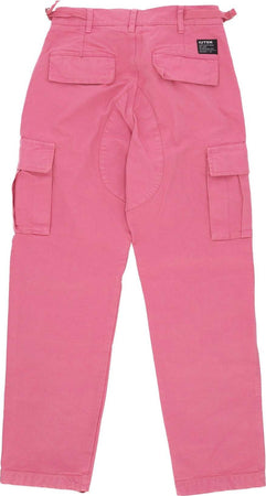 IUTER-Pantalone-Lungo-Uomo-Cargo-Canvas-Pink-da-uomo