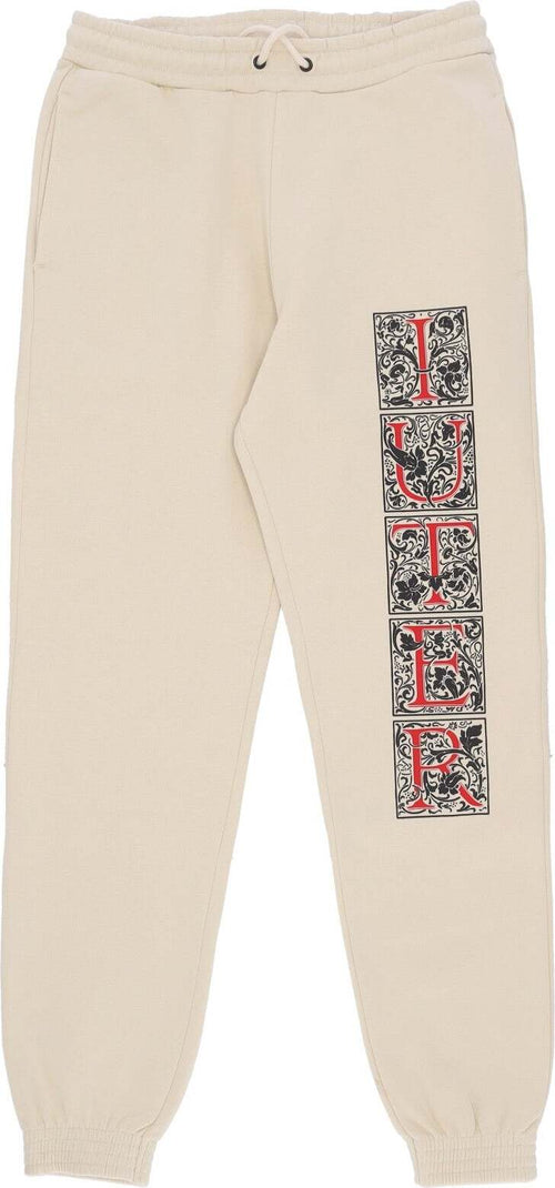IUTER-Pantalone-Tuta-Felpato-Uomo-Mediolanum-Sweatpant-Cream-da-uomo