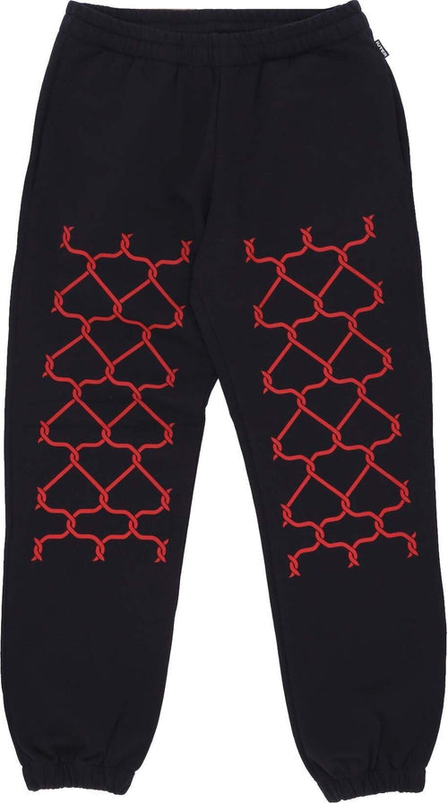 IUTER-Pantalone-Tuta-Felpato-Uomo-Net-Sweatpant-Black-da-uomo