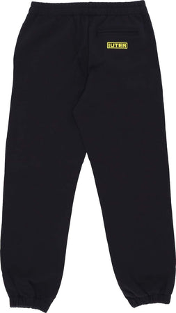 IUTER-Pantalone-Tuta-Felpato-Uomo-Net-Sweatpant-Black-da-uomo