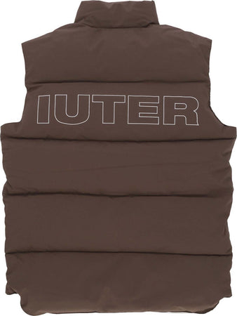 IUTER-Piumino-Smanicato-Uomo-Puff-Vest-Brown-da-uomo