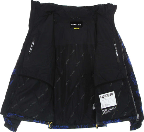 IUTER-Piumino-Uomo-Horns-Allover-Puff-Jacket-Black-da-uomo