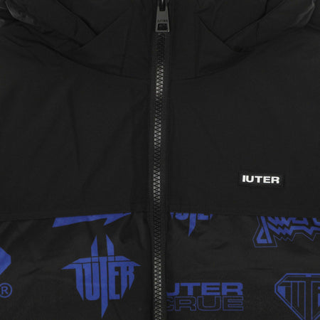 IUTER-Piumino-Uomo-Horns-Allover-Puff-Jacket-Black-da-uomo