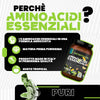 Eaa aminoacidi essenziali con mix di vitamine b1, b6 ed e - integratore di amminoacidi naturali vegan ottenuti da fermentazione t-rex integratori (polvere, tropical)
