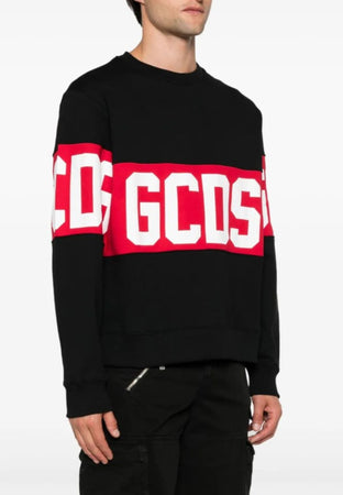 GCDS FELPA BAND LOGO CREWNECK da uomo