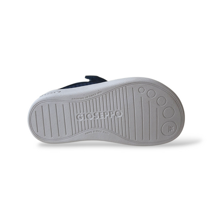Sneakers Bambino Gioseppo Crete | Tela Traforata Blue Barefoot Lacci Elastici Velcro