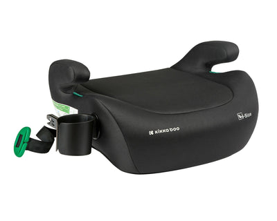 KIKKABOO i-Tip 2 i-Size, Seggiolino Auto Bambini 7-12 Anni (125-150 cm), Gruppo 3, Facile da Installare con Sistema Isofix, con Braccioli Imbottiti e Seduta Confortevole, colore BLACK, nero