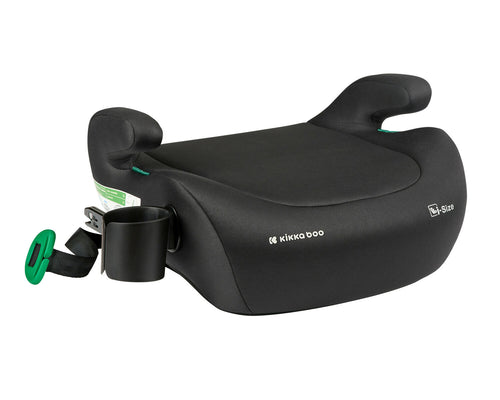 KIKKABOO i-Tip 2 i-Size, Seggiolino Auto Bambini 7-12 Anni (125-150 cm), Gruppo 3, Facile da Installare con Sistema Isofix, con Braccioli Imbottiti e Seduta Confortevole, colore BLACK, nero