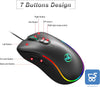 J300+V400 Tastiera e Mouse Combo RGB Illuminazione Programmabile Gaming Mouse+Tastiera da Gioco con una sola mano