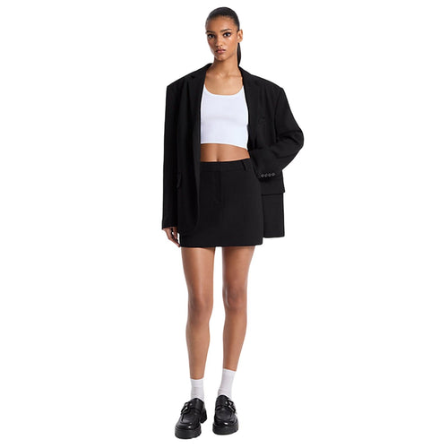 MICHAEL KORS gonne casual donna michael kors - micro trouser mini skirt - nero da donna