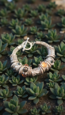 Bracciale acciaio colore argento multicolore eleganza senza tempo e stile autentico lunghezza 22 cm accessorio dal carattere deciso