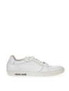 Roberto Cavalli Sneakers Bassa in Pelle Bianca da donna
