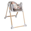 CHICCO Polly Armonia Seggiolone Evolutivo Pappa per Bambini da 0 Mesi a 40 kg, Seggiolone Reclinabile a Sdraietta con Altezza e Poggiapiedi Regolabili, 4 Ruote, Chiusura Compatta, grigio scuro, colore SCANDINAVIAN