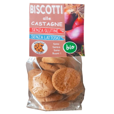 4 Pacchetti Di Biscotti Bio Alla Castagne Senza Glutine Ne Lattosio 200g Biscottificio Vaiani