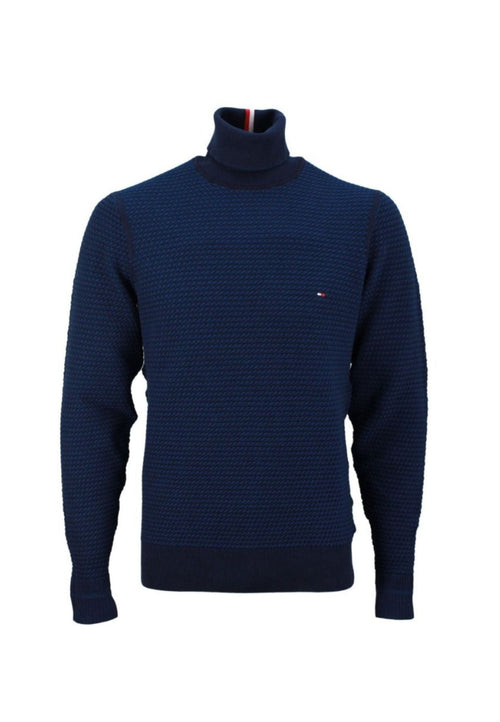 Tommy Hilfiger MAGLIONE 2 TONE STRUCTURE ROLL NECK da uomo