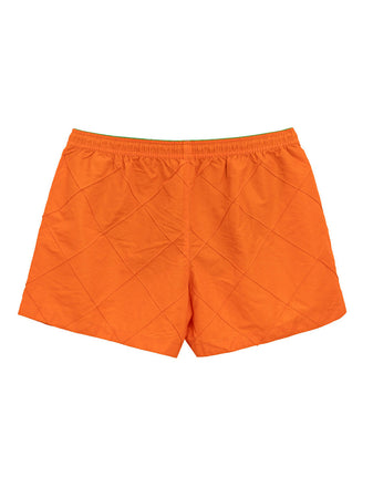 Bottega Veneta Boxer Mare con Motivo Intreccio in Arancione da uomo