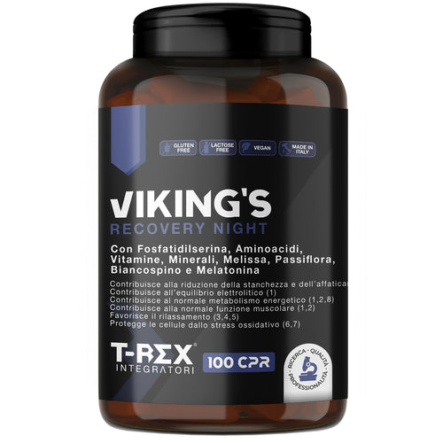 Viking's gh plus integratore glutammina, arginina, lisina, acido aspartico, zma, fosfatidilserina, ornitina okg | per recupero muscolare notturno e aumento anabolismo - 100 cpr da 1500 mg