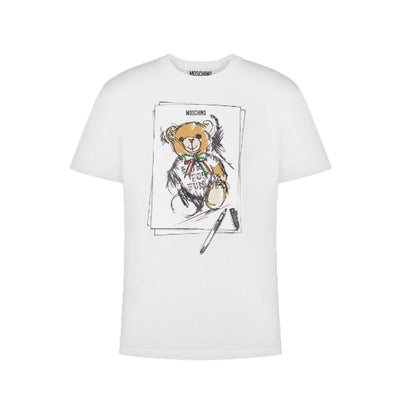 MOSCHINO COUTURE t-shirt uomo moschino couture - t-shirt - bianco da uomo