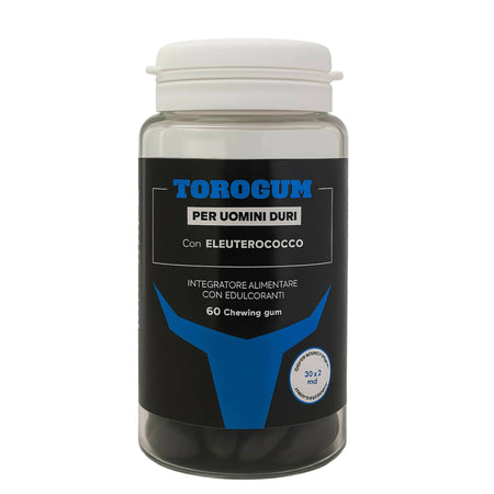 Torogum Integratore Sessuale Chewing Gum Erezione Pene Extra Forte Maca per Uomo Tribulus 60pz