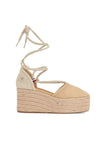 Tommy Hilfiger ESPADRILLAS CLOSED TOE LINEN FLATFORM da donna