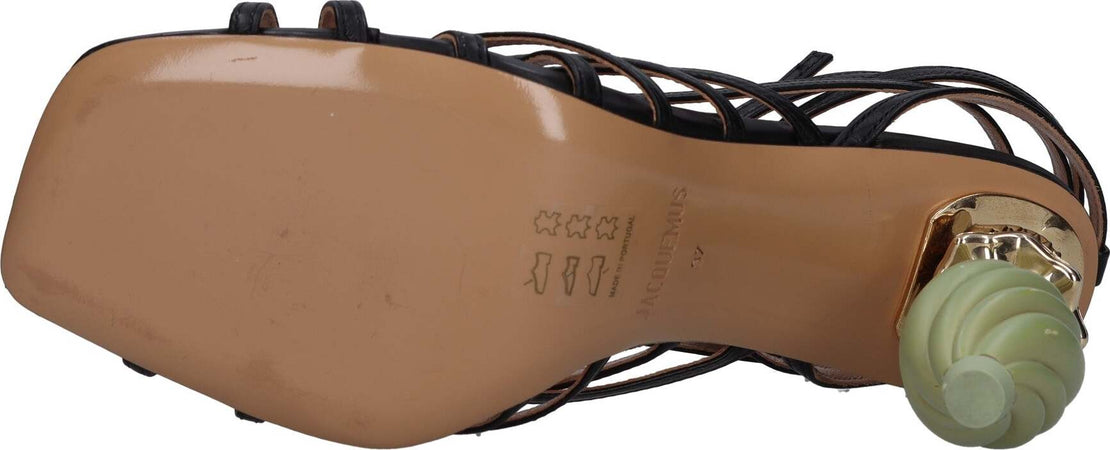 JACQUEMUS-Sandali-Nero-da-donna