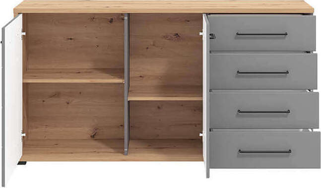 JADDIE---madia-due-ante-quattro-cassetti-moderna-minimal-in-legno-cm-161,5-x-40-x-84-h-Grigio-Milani-Home