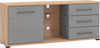 JADDIE - porta tv un anta tre cassetti moderno minimal in legno cm 161,5 x 40 x 65 h Grigio