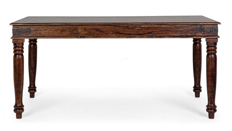 Tavolo Jaipur rettangolare, con gambe, piano in legno massiccio, stile fusion