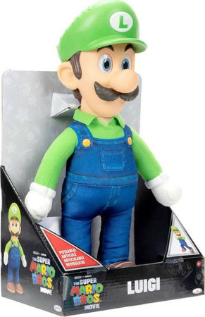 Jakks-Pacific-Super-Mario-Bros.-Movie-Plush-Di-Super-Mario-/-Luigi-Posabile-Alto-30-Cm-Con-Occhi-Realistici-Bambini-E-Collezionisti!