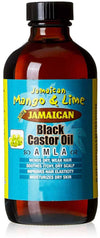Jamaican Mango & Lime Black Castor Oil Amla 118 Ml Olio Di Ricino Nero Giamaicano per Capelli Secchi E Danneggiati Olio per Capelli Più Luminosi Jamaican  Mango & Lime